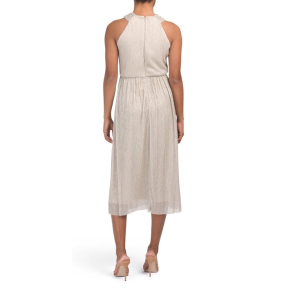 Metallic Halter Dress - Picture 2 of 4